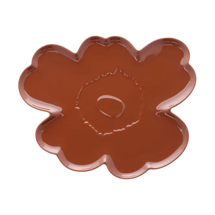 Unikko Shape schaal 32 cm - Kastanje - Marimekko