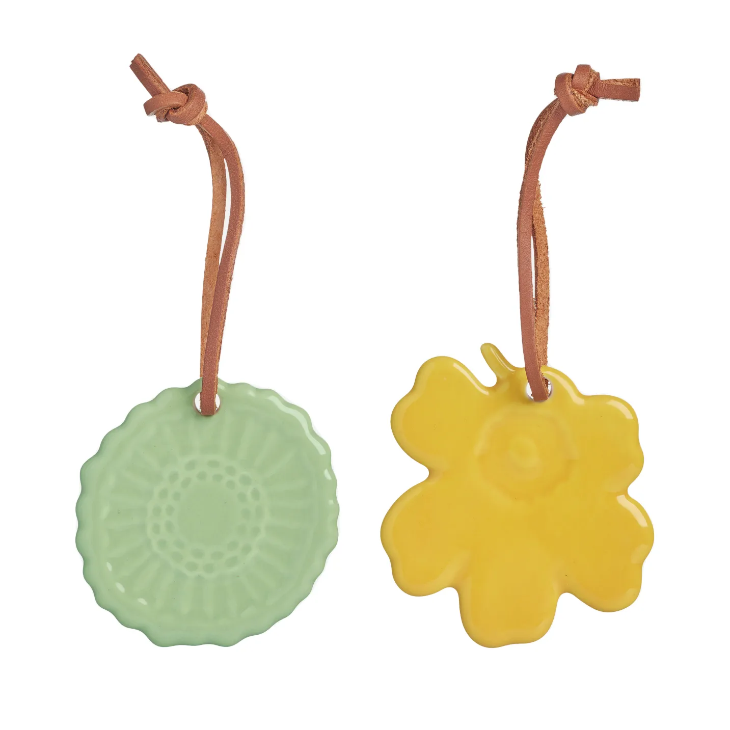 Unikko Siirtolapuutarha paashanger 2-pack, Geel-mint Marimekko