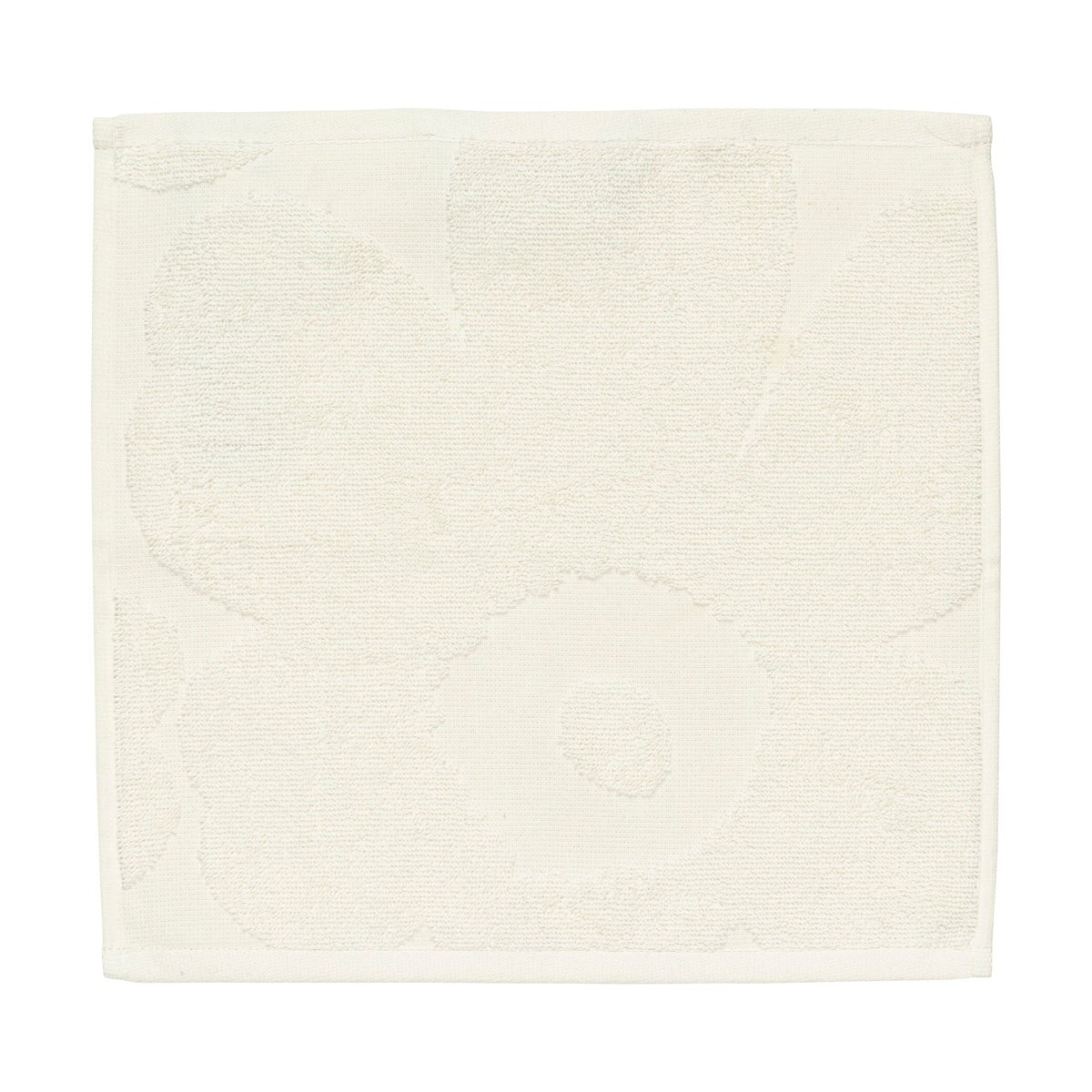 Marimekko Unikko solid mini handdoek 32x32 cm Ecru | Scandinavisch Interieur | Handdoeken | Beige