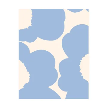 Unikko stof - Light blue-bomullssatin - Marimekko