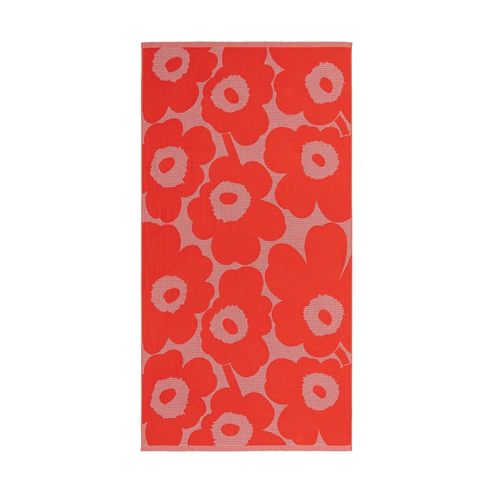 Unikko strandhanddoek 96,5x180 cm - L. blue-orange - Marimekko