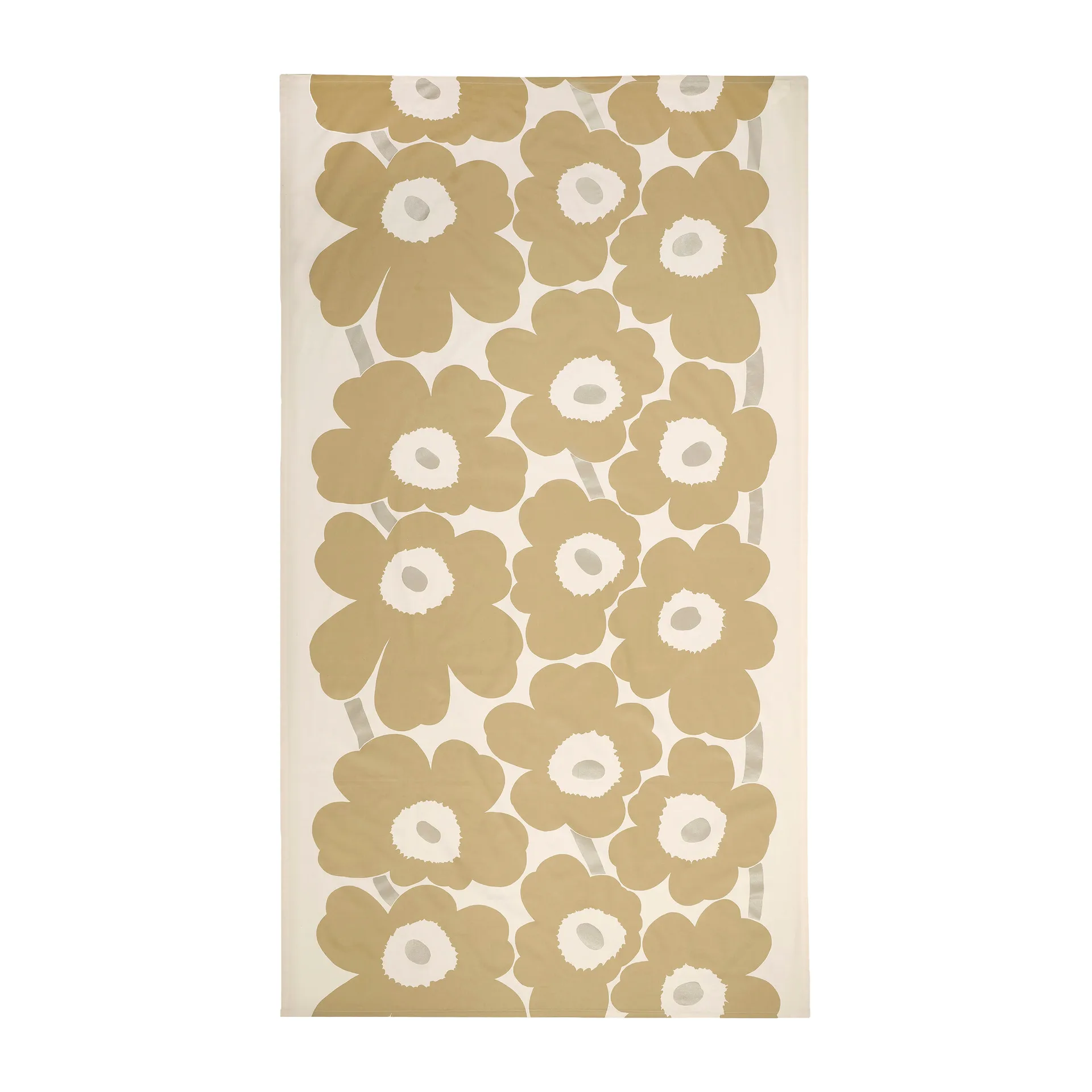 Unikko tafelkleed 140x250 cm, Beige-silver-white Marimekko