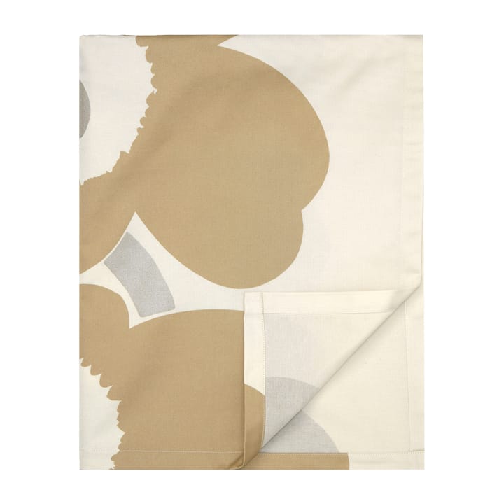 Unikko tafelkleed 140x250 cm, Beige-silver-white Marimekko