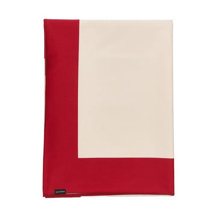 Unikko tafelkleed - Off white-cranberry-rose, 140x140 cm - Marimekko