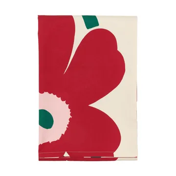 Unikko tafelkleed - Off white-cranberry-roze, 135x250 cm - Marimekko