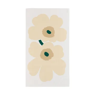 Unikko tafelkleed - White-hay-sand-emerald - Marimekko