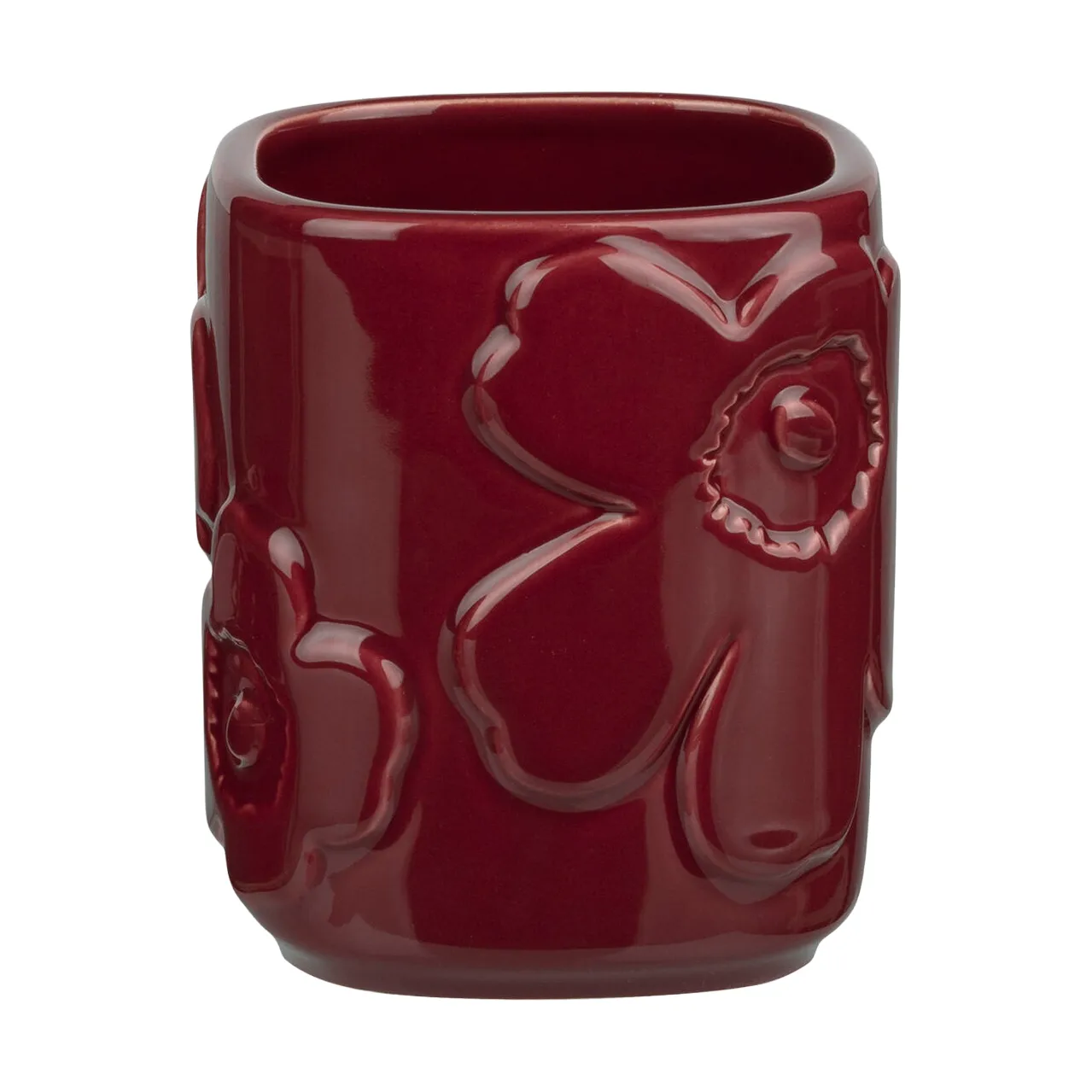 Unikko tandenborstelhouder, Bordeaux Marimekko