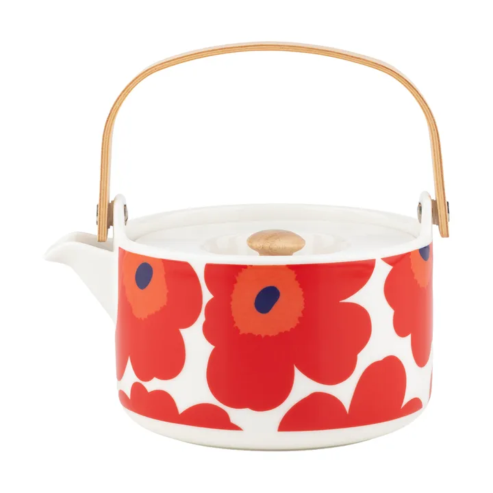 Unikko theepot 0,7 l - White-red-blue - Marimekko