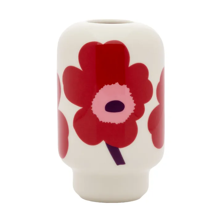Unikko vaas 14 cm - White-cranberry-pink-plum - Marimekko