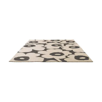 Unikko vloerkleed outdoor - Charcoal-white, 140x200 cm - Marimekko
