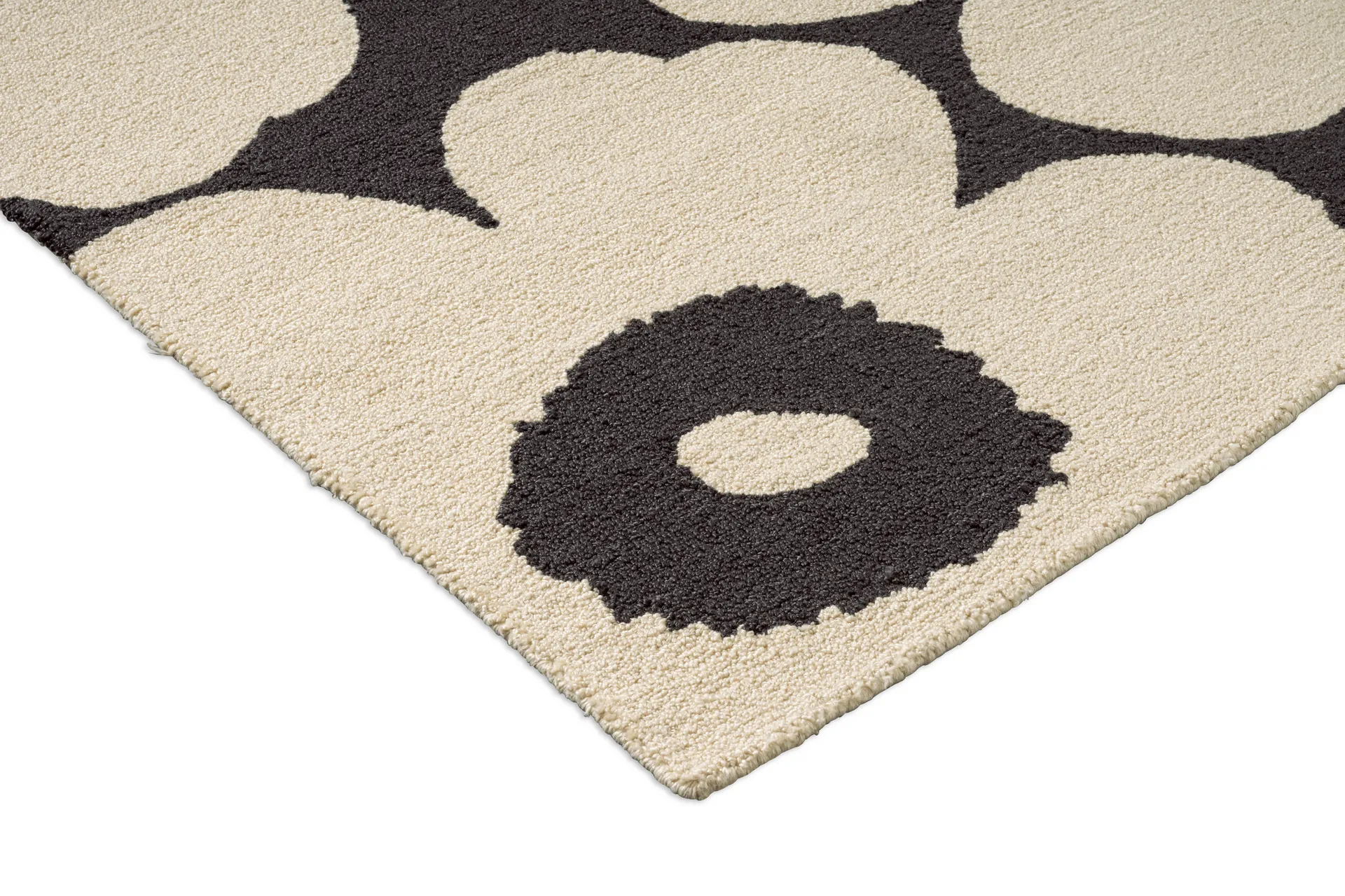Unikko vloerkleed outdoor, Charcoal-white, 160x230 cm Marimekko