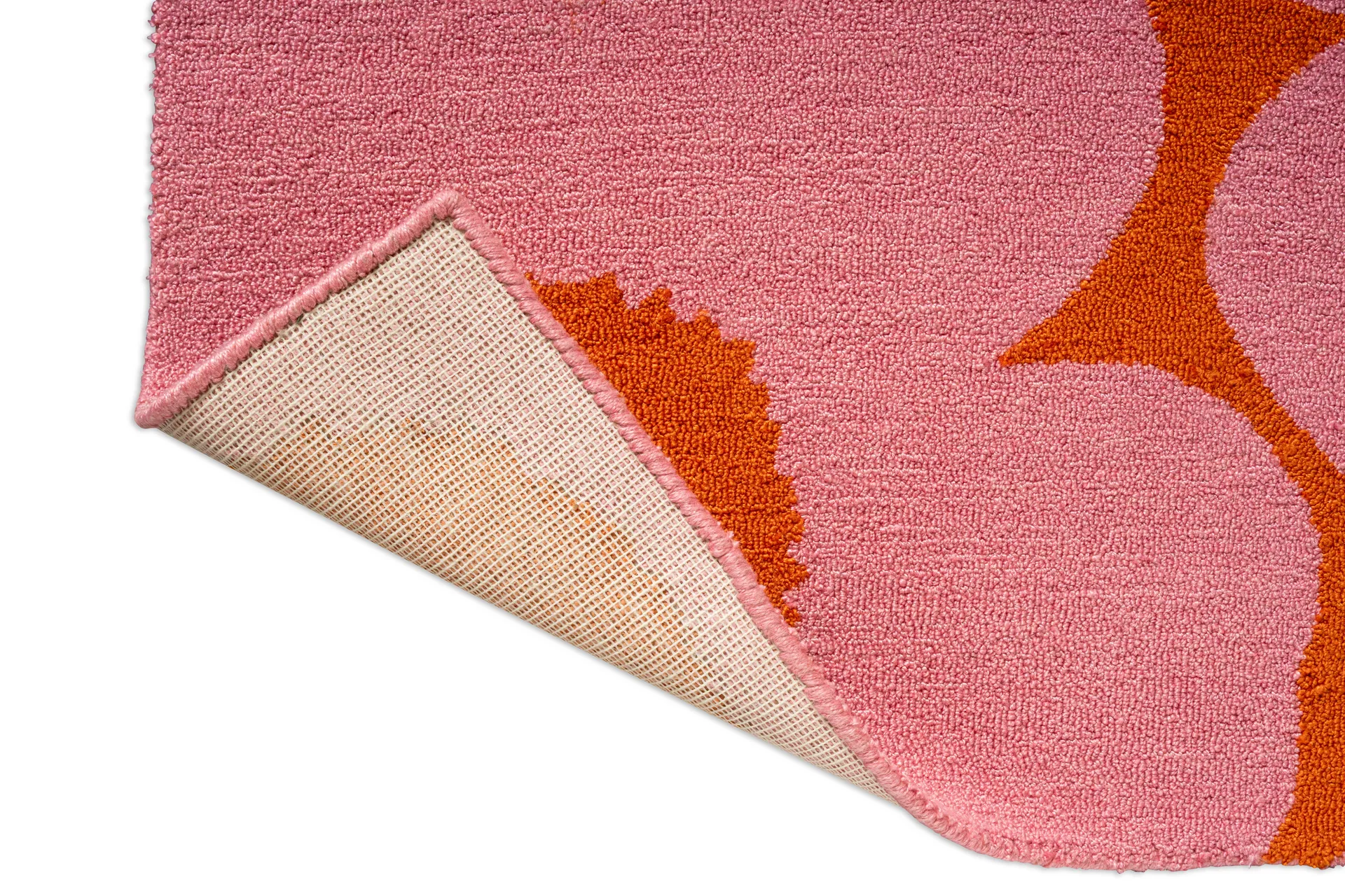 Unikko vloerkleed outdoor, Pink-orange, 250x350 cm Marimekko