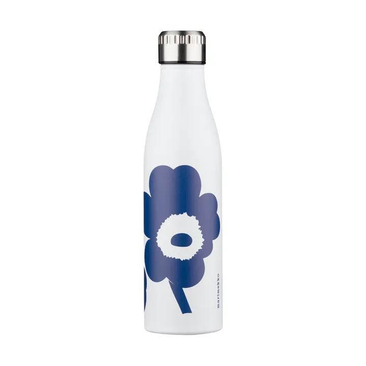 Unikko waterfles - White-blue, 0,5 L - Marimekko
