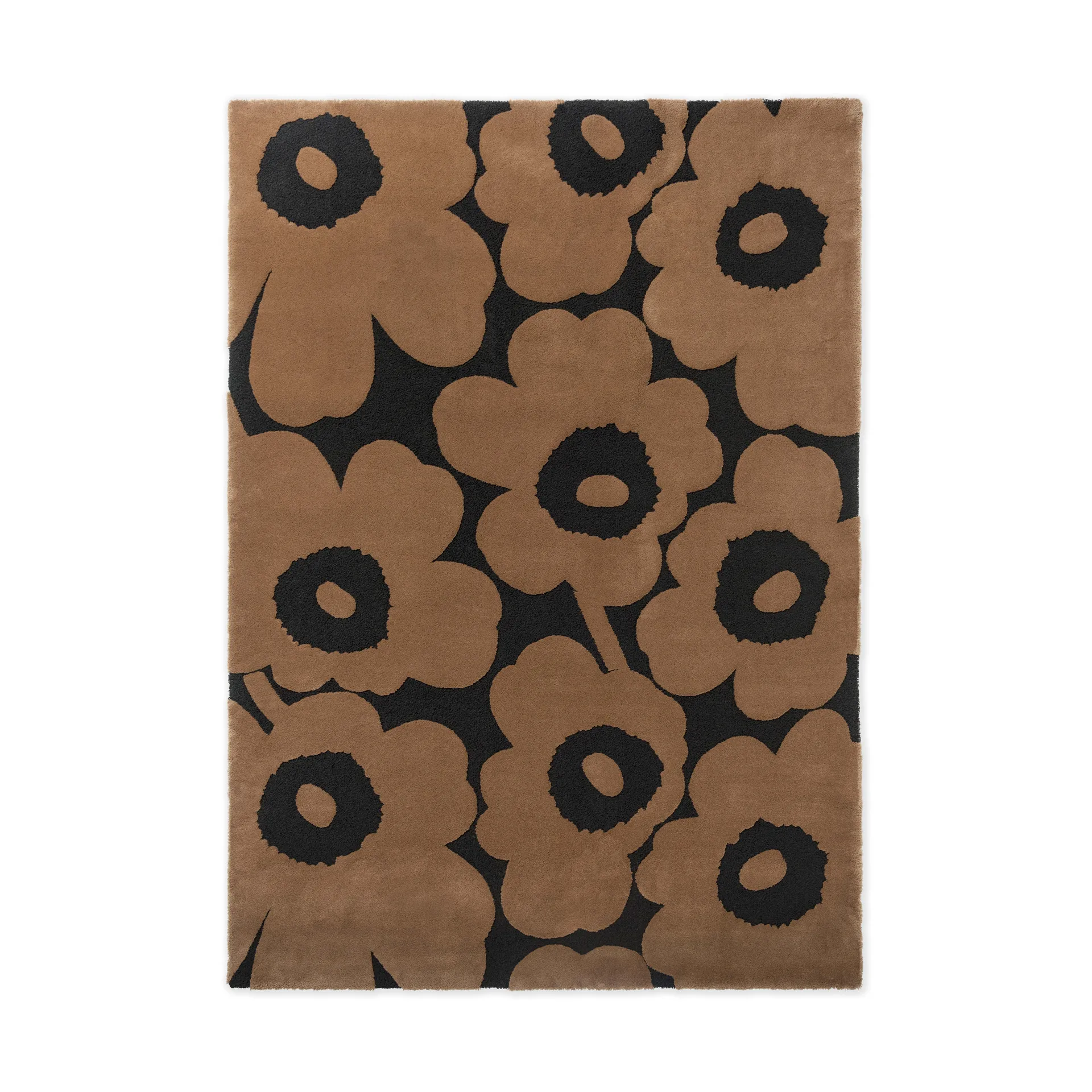 Unikko wollen vloerkleed, Beige, 140x200 cm Marimekko