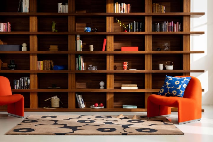 Unikko wollen vloerkleed, Beige, 250x350 cm Marimekko