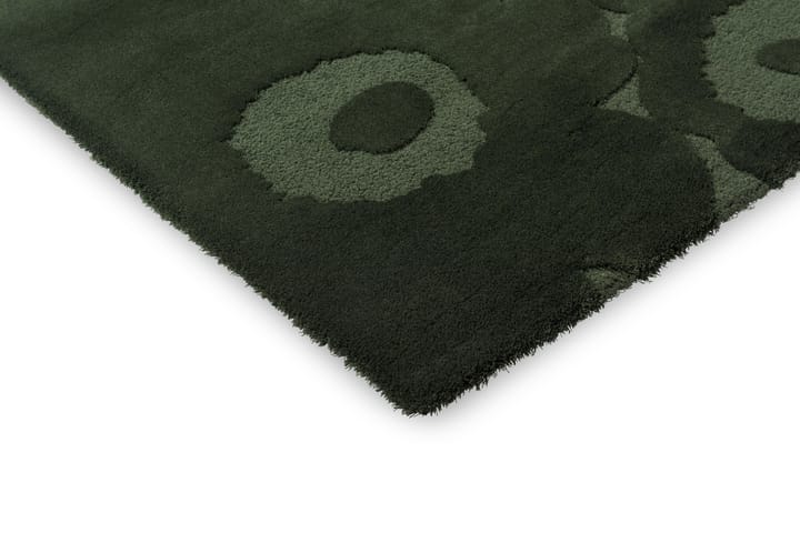 Unikko wollen vloerkleed, Dark Green, 140x200 cm Marimekko