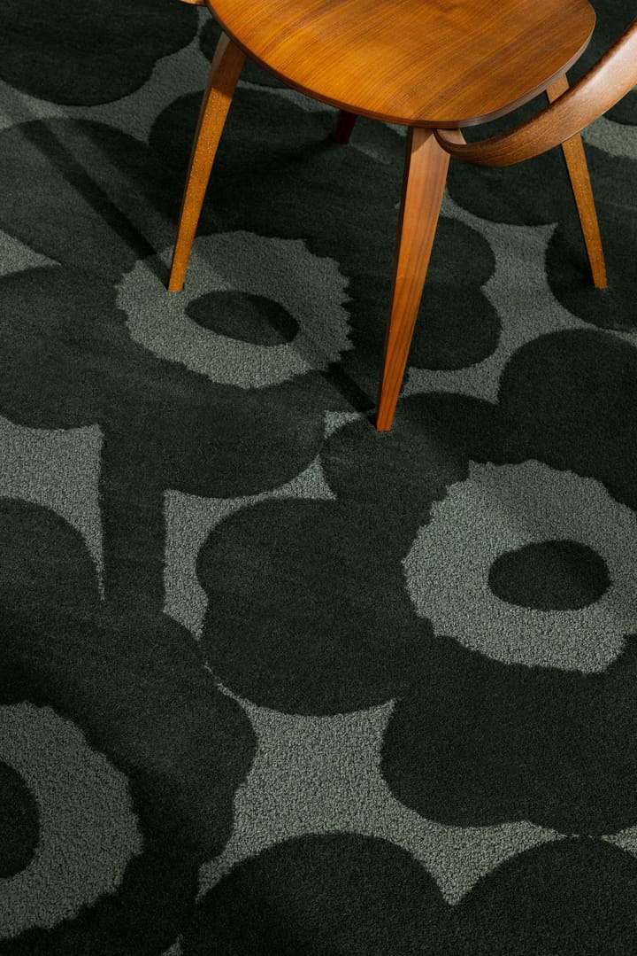 Unikko wollen vloerkleed, Dark Green, 140x200 cm Marimekko