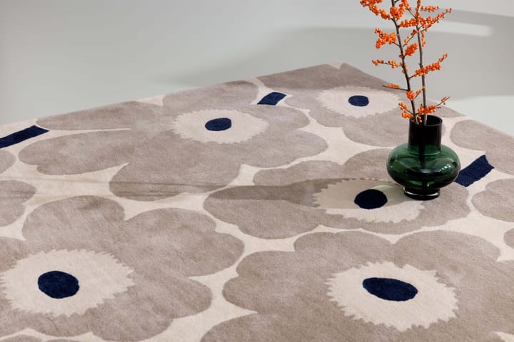 Unikko wollen vloerkleed, Greige, 140x200 cm Marimekko