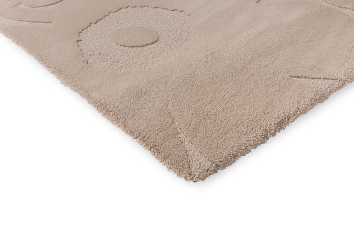 Unikko wollen vloerkleed, Light Beige, 170x240 cm Marimekko