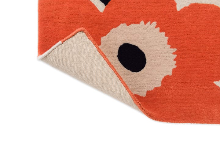 Unikko wollen vloerkleed - Orange Red, 170x240 cm - Marimekko