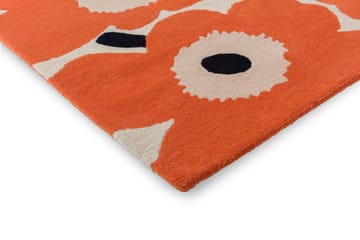 Unikko wollen vloerkleed - Orange Red, 200x280 cm - Marimekko