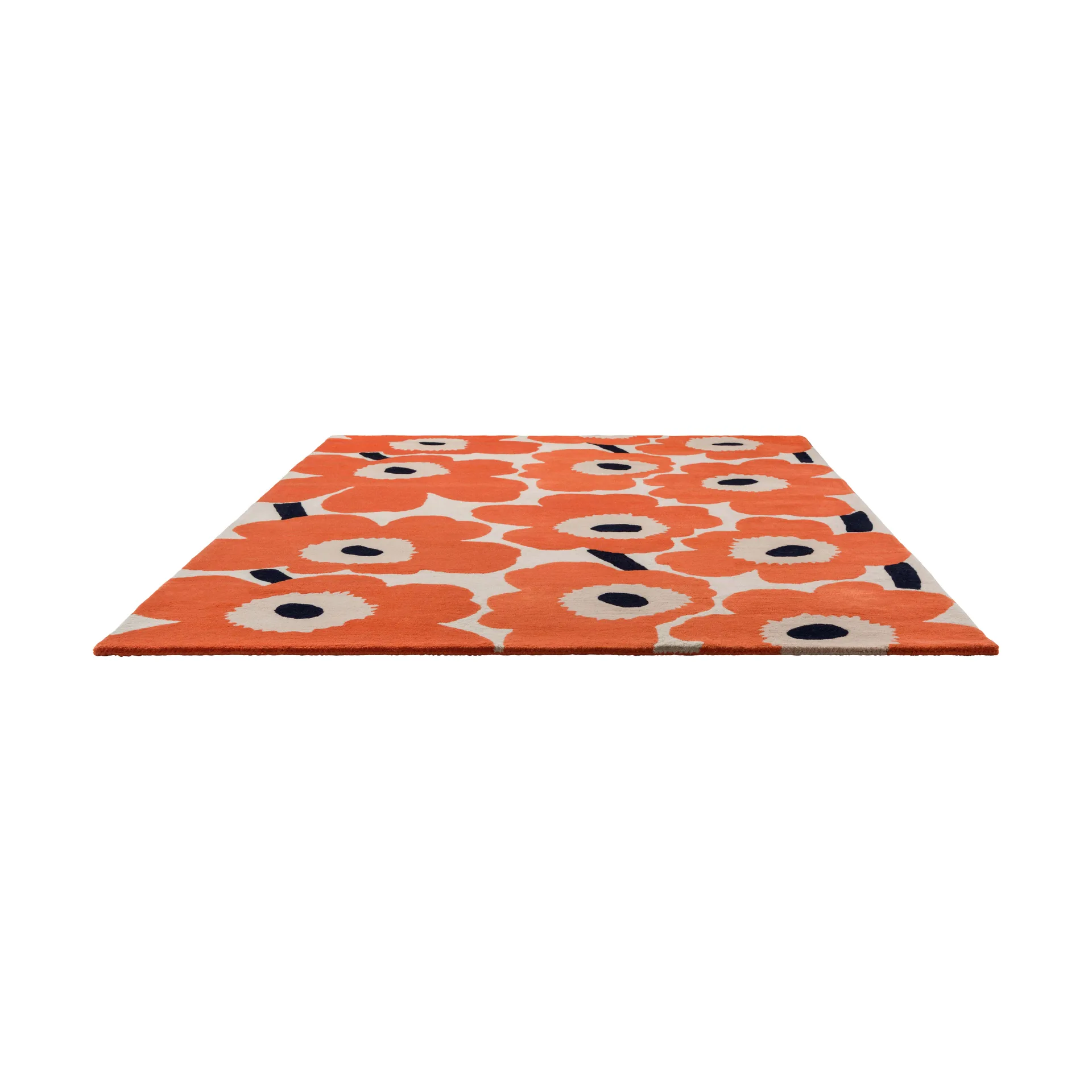 Unikko wollen vloerkleed, Orange Red, 250x350 cm Marimekko