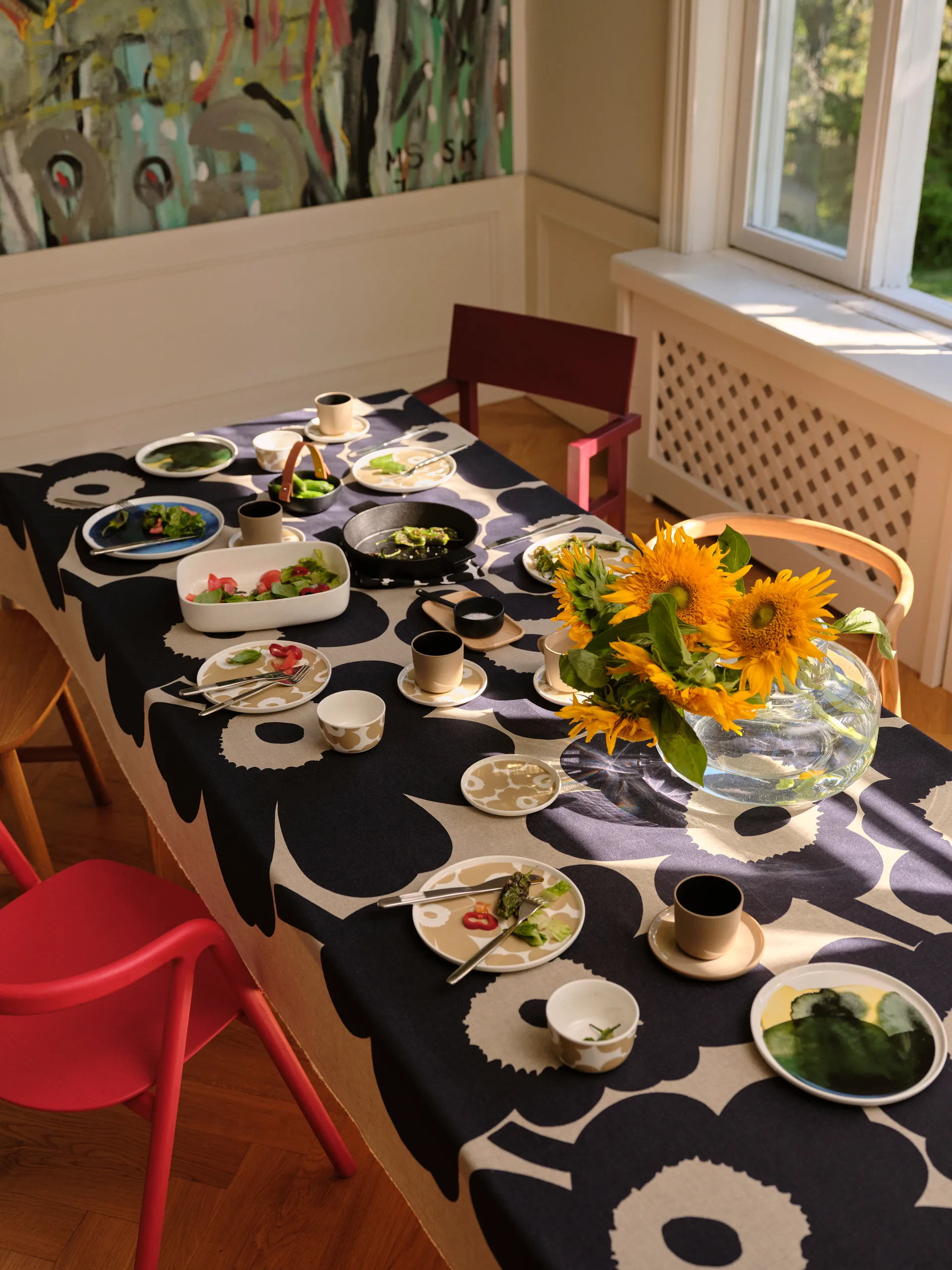 Urna vaas 21 cm, helder Marimekko