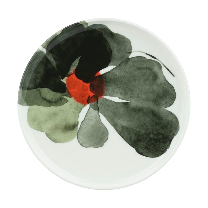 Valssi bord Ø20 cm - Wit-bosgroen-tomaatrood - Marimekko