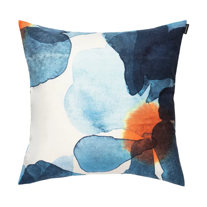 Valssi kussenhoes 50x50 cm - White-dark blue-orange - Marimekko