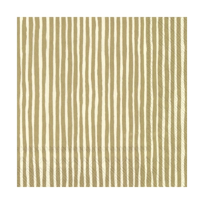 Varvunraita servet 33x33 cm 20-pack, Gold Marimekko