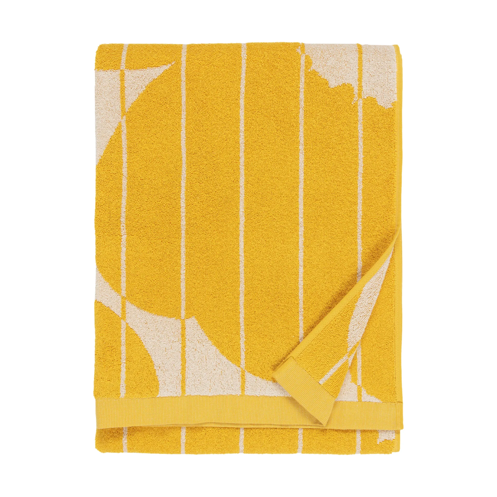 Vesi Unikko badhanddoek 70x150 cm, Spring yellow-ecru Marimekko