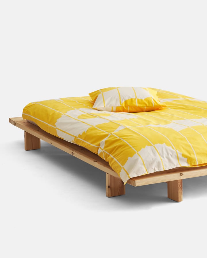 Vesi Unikko dekbedovertrek 150x210 cm, Spring yellow-ecru Marimekko