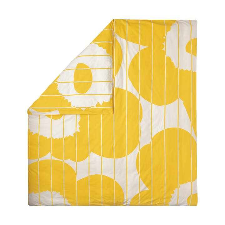 Vesi Unikko dekbedovertrek 220x240 cm, Spring yellow-ecru Marimekko