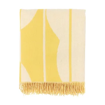 Vesi Unikko wollen plaid 140x180 cm - Spring yellow-ecru - Marimekko