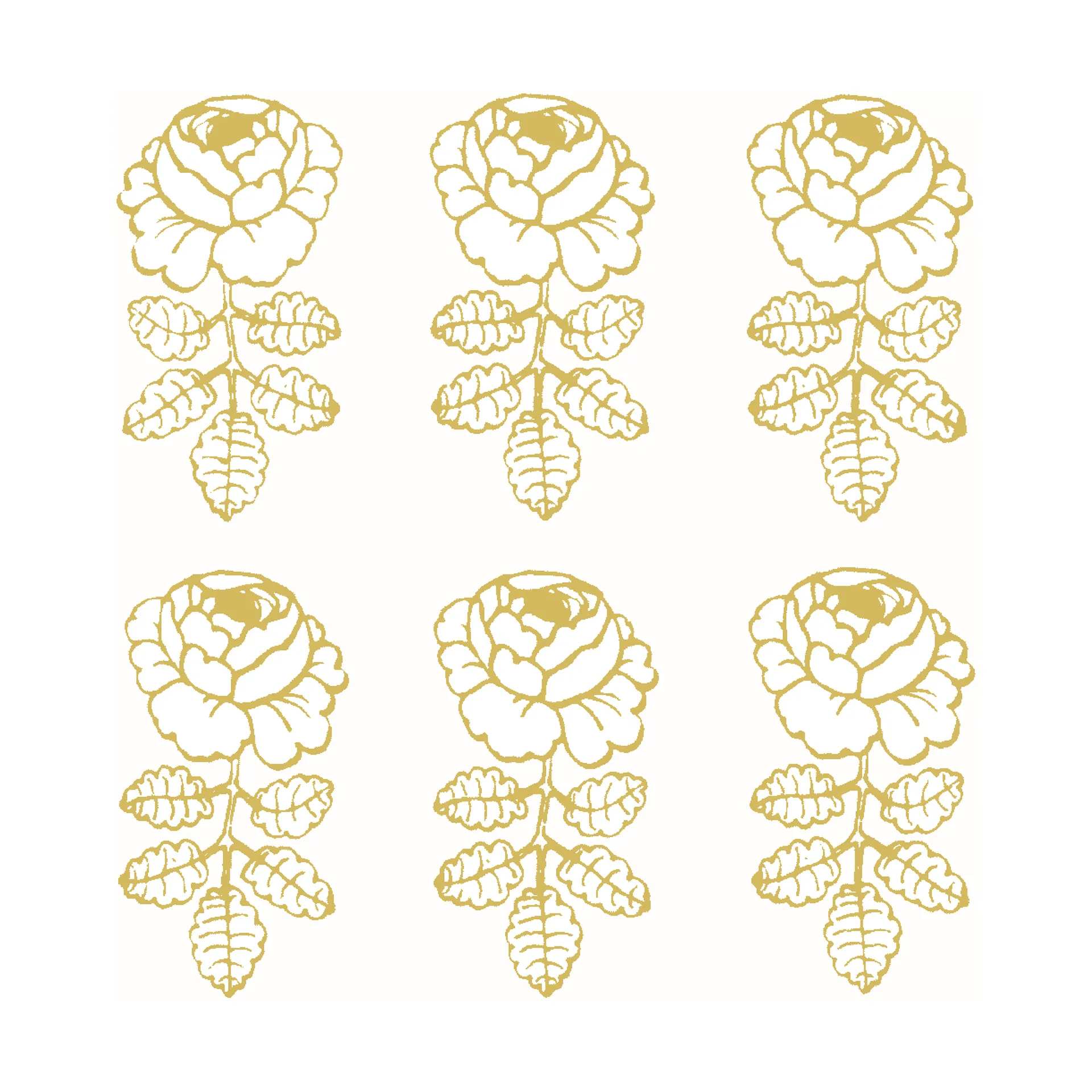 Vihkiruusu servet 33x33 cm 20-pack, Gold-white Marimekko