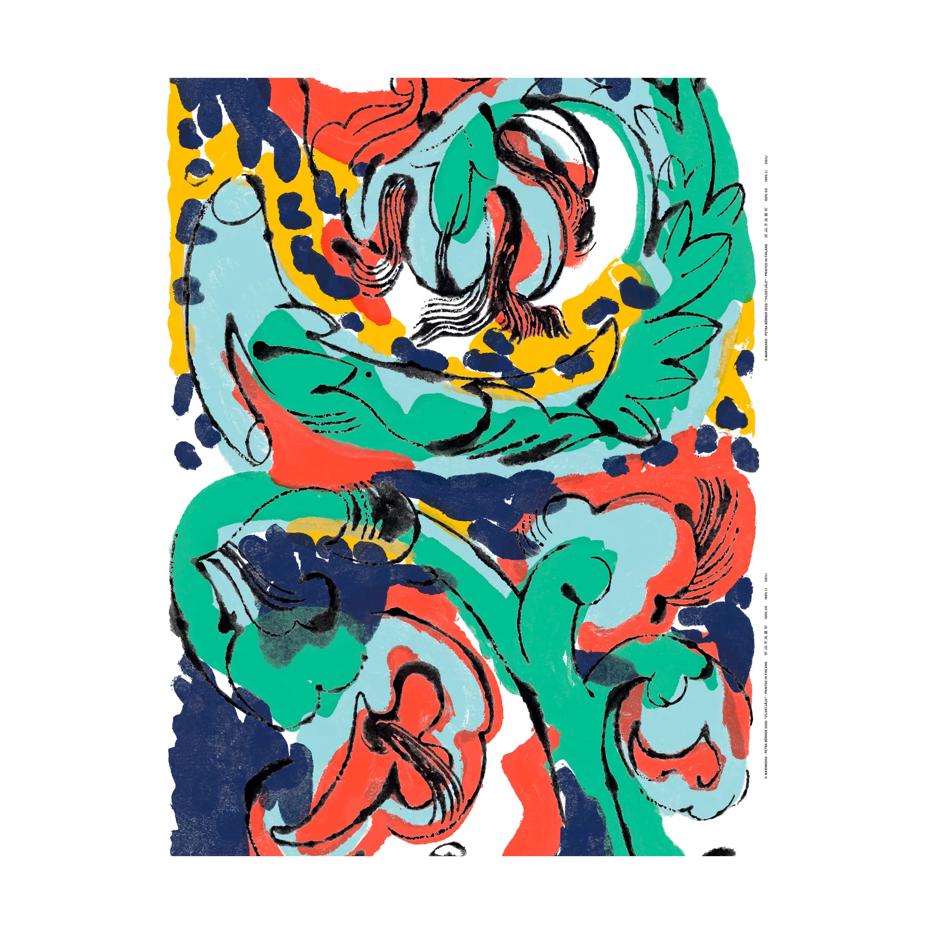 Vildstjälk stof, Multi Marimekko