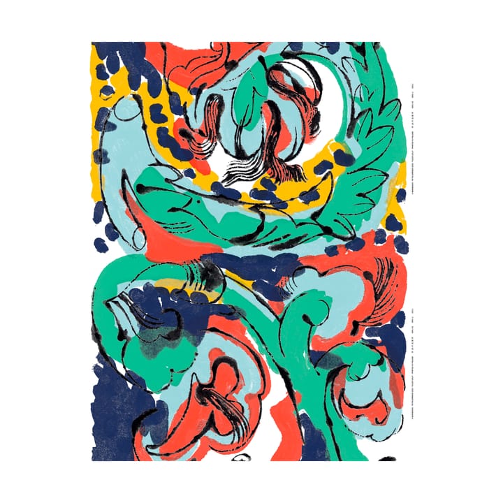 Vildstjälk stof - Multi - Marimekko