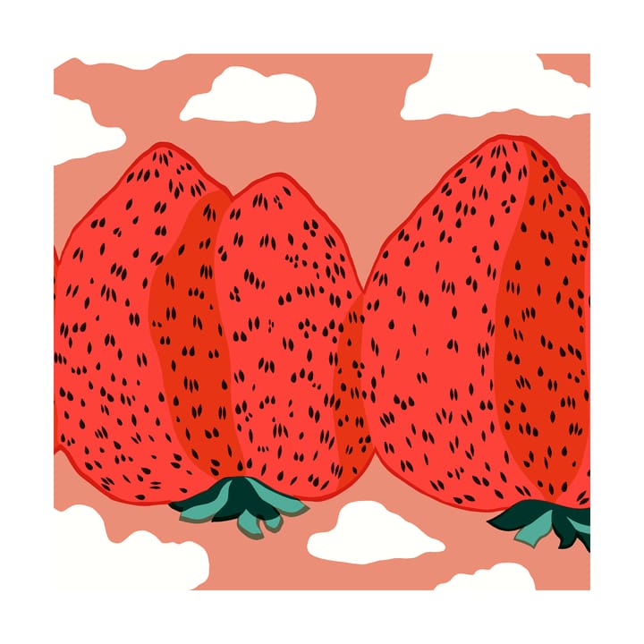 Woods servet 33x33 cm 20-pack - Red - Marimekko
