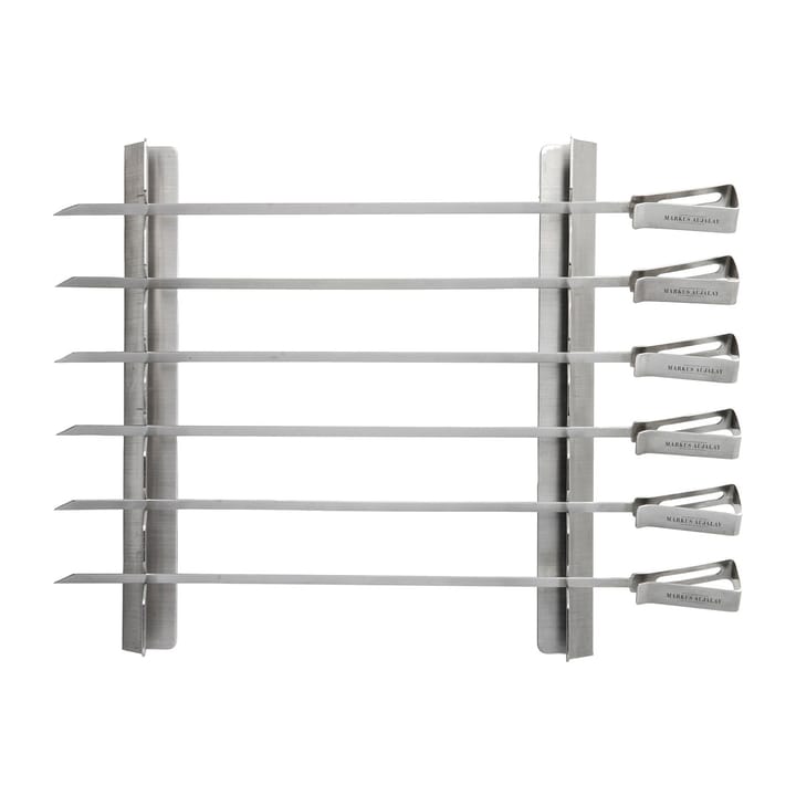 Markus BBQ-set 8-delig 16x37 cm - Zilver - Markus Aujalay