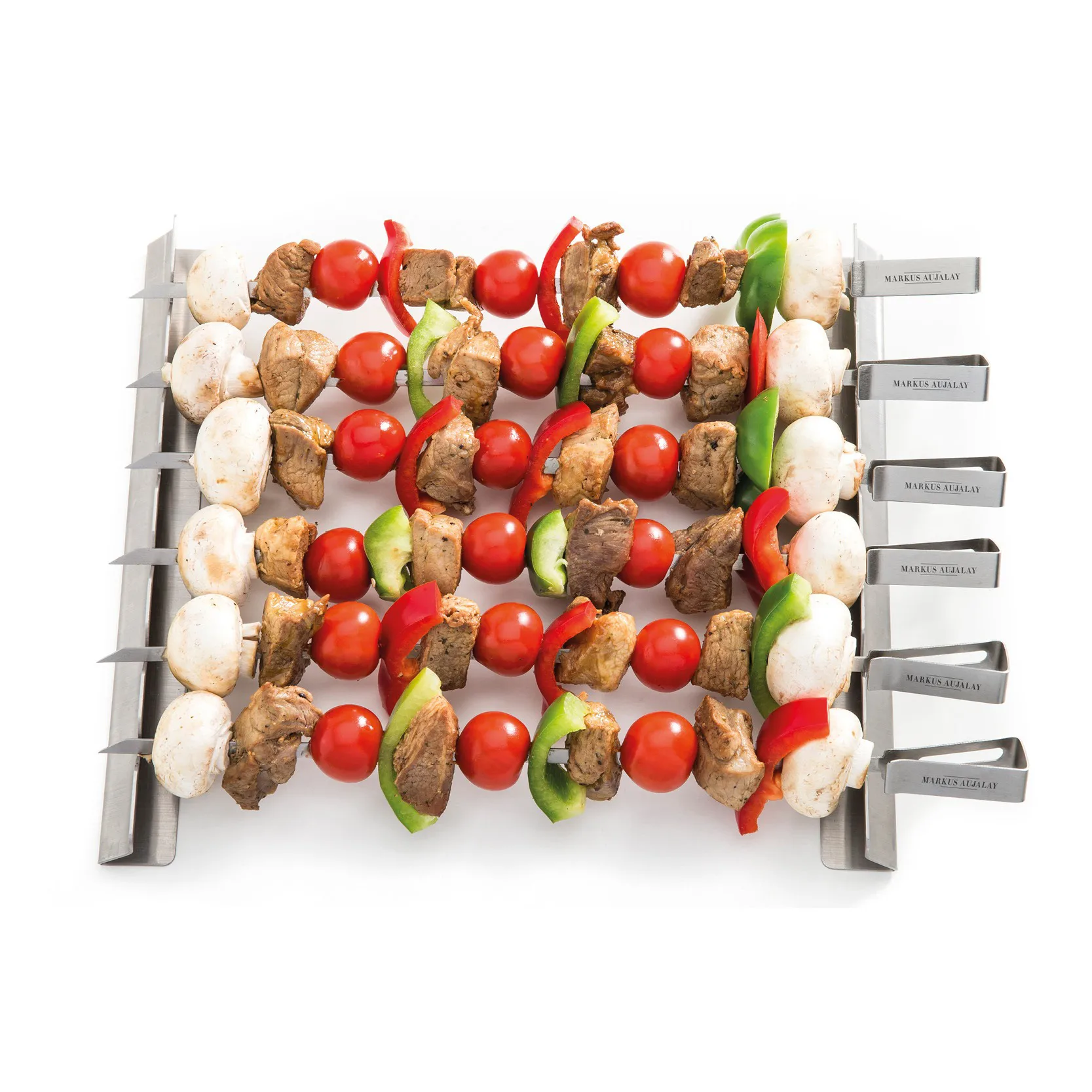 Markus BBQ-set 8-delig 16x37 cm, Zilver Markus Aujalay