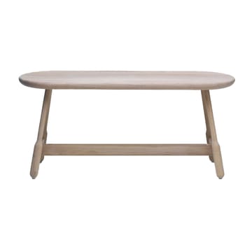 Albert bankje 160 cm - Wit geolied eikenhout - Massproductions