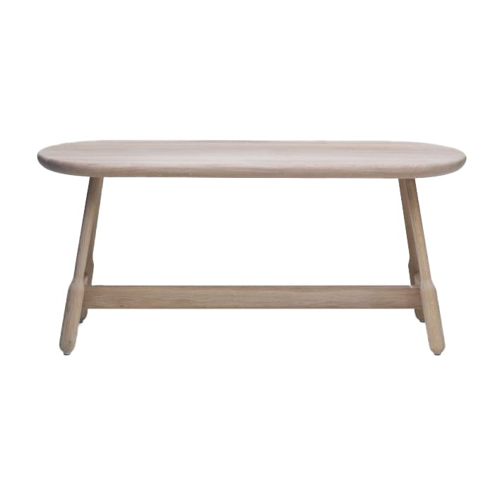 Albert bankje 160 cm - Wit geolied eikenhout - Massproductions