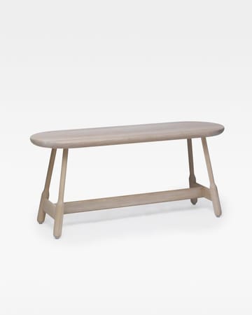Albert bankje 160 cm - Wit geolied eikenhout - Massproductions