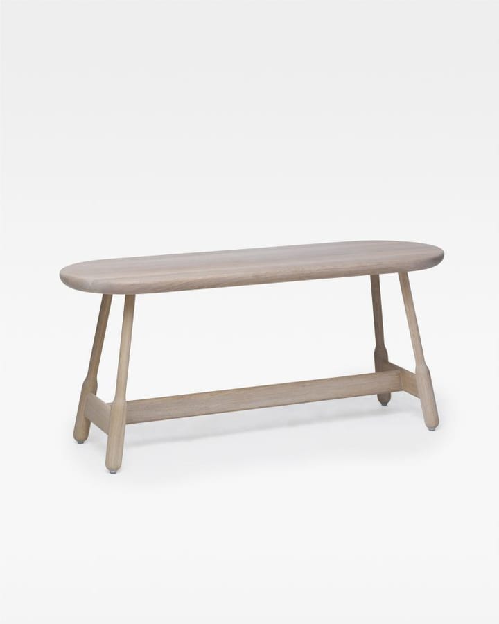 Albert bankje 160 cm, Wit geolied eikenhout Massproductions
