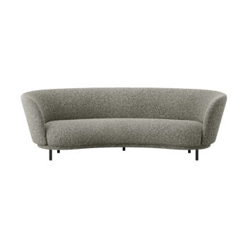 Dandy 3-zitsbank - Black oak - Kirkby Design, Spiral - 23 Monochrome - Massproductions