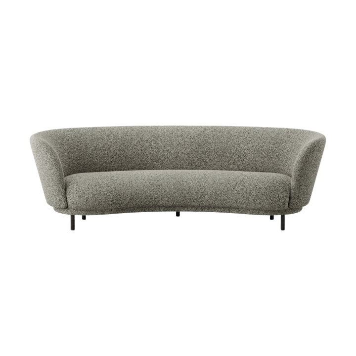 Dandy 3-zitsbank, Black oak - Kirkby Design, Spiral - 23 Monochrome Massproductions