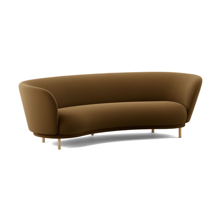 Dandy 3-zitsbank, Black oak - Kirkby Design, Spiral - 23 Monochrome Massproductions