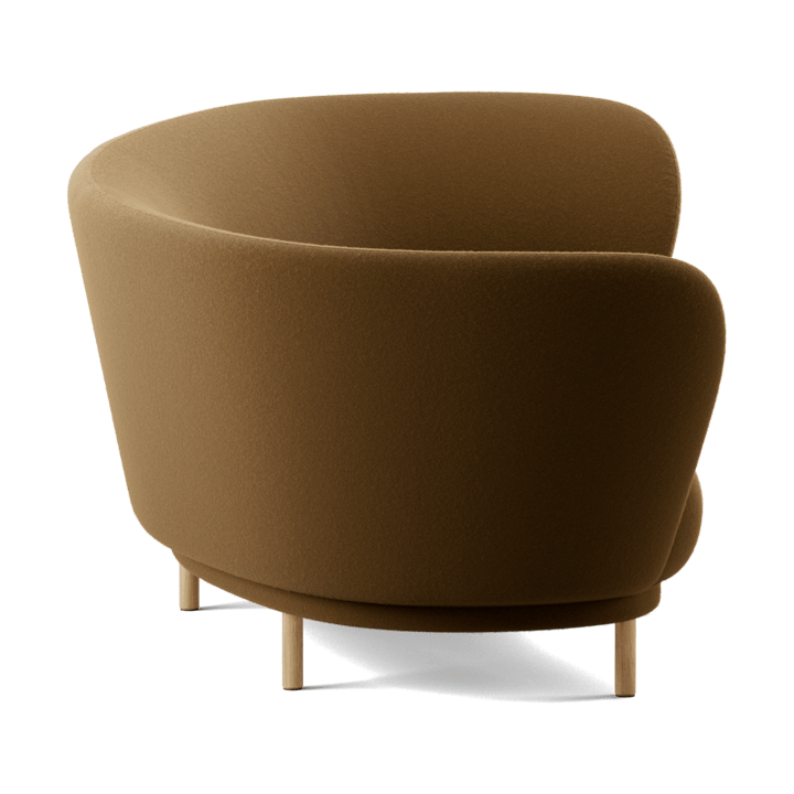 Dandy 3-zitsbank, Black oak - Kirkby Design, Spiral - 23 Monochrome Massproductions