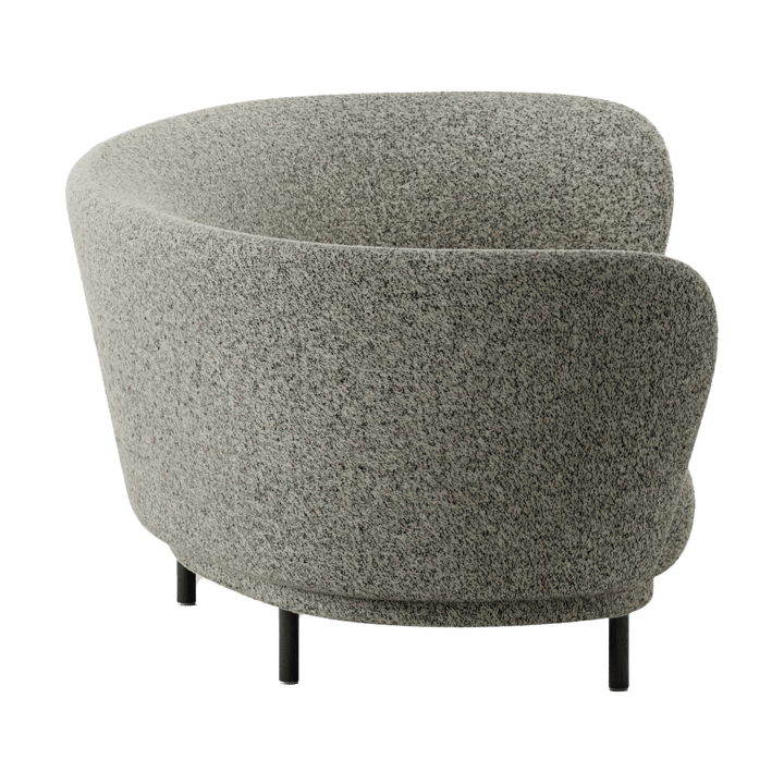Dandy 3-zitsbank, Black oak - Kirkby Design, Spiral - 23 Monochrome Massproductions