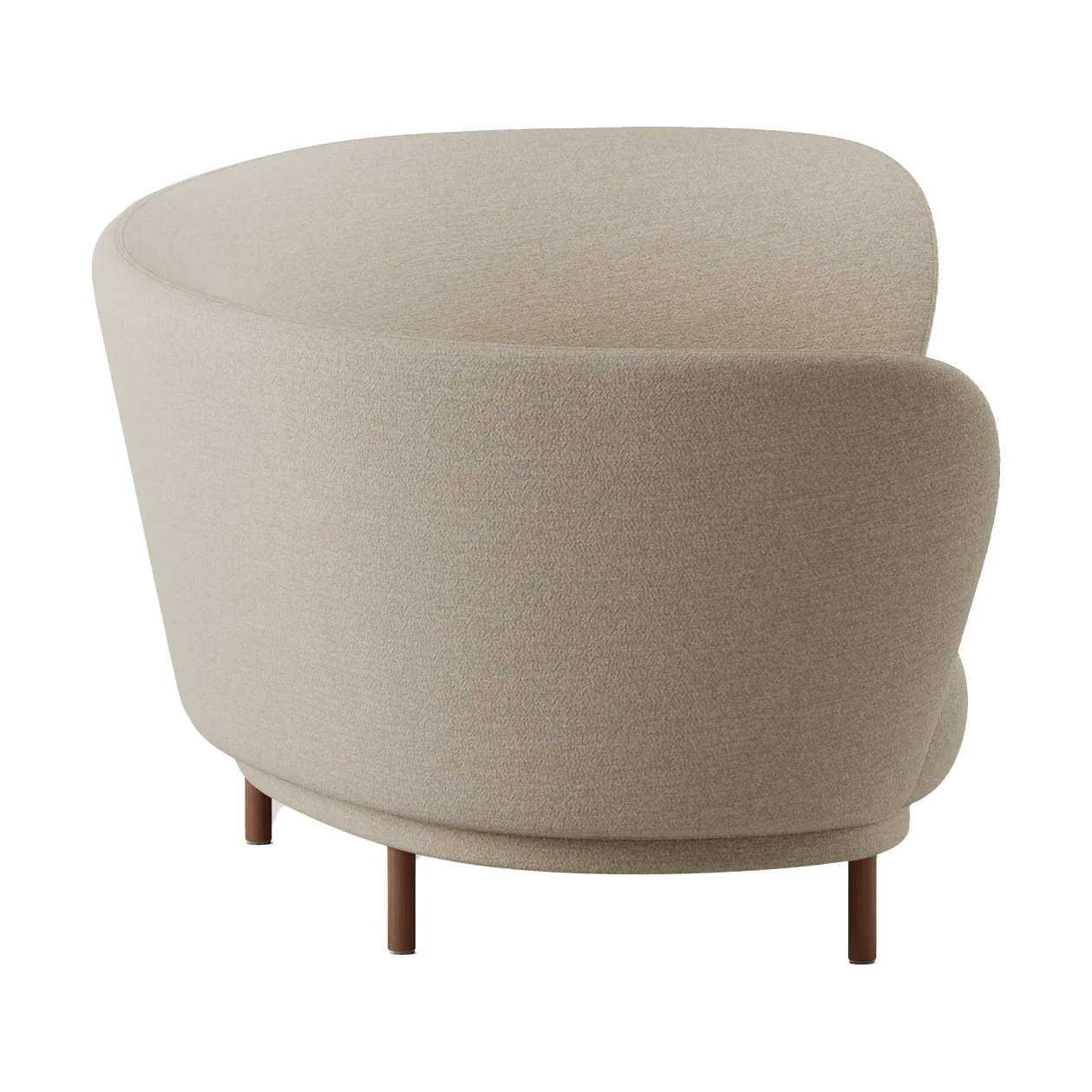 Dandy 3-zitsbank, Walnut-Ecriture 240 Massproductions